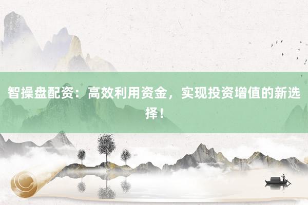 智操盘配资：高效利用资金，实现投资增值的新选择！